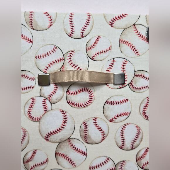 NWOT Mini French Memo Board - Baseball Red White Beige - Picture 5 of 6